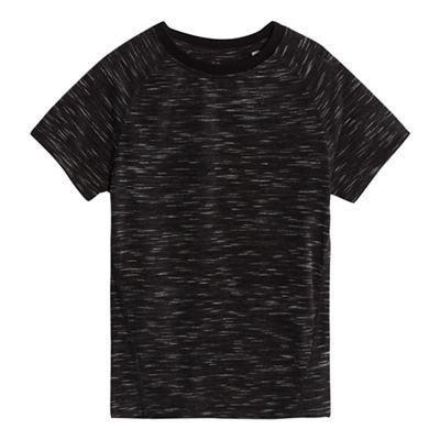 Boys' black space dye t-shirt